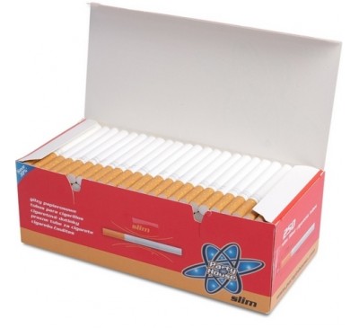 Гильзы для набивки тонких сигарет (250 шт./slims) / Tubes Party in House Slim 250